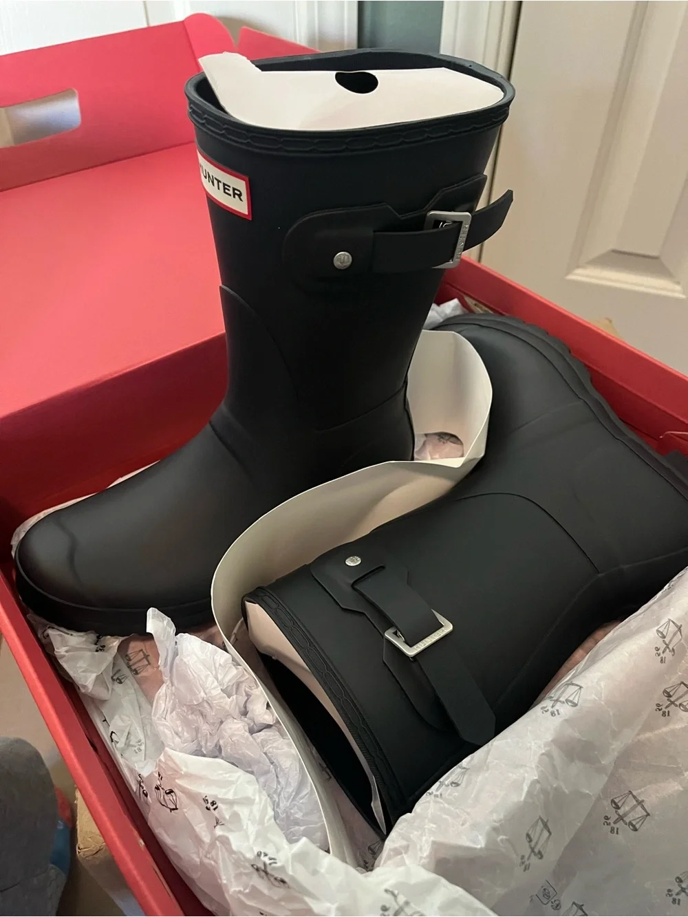 Hunter Black Women's Matte Rain Boot